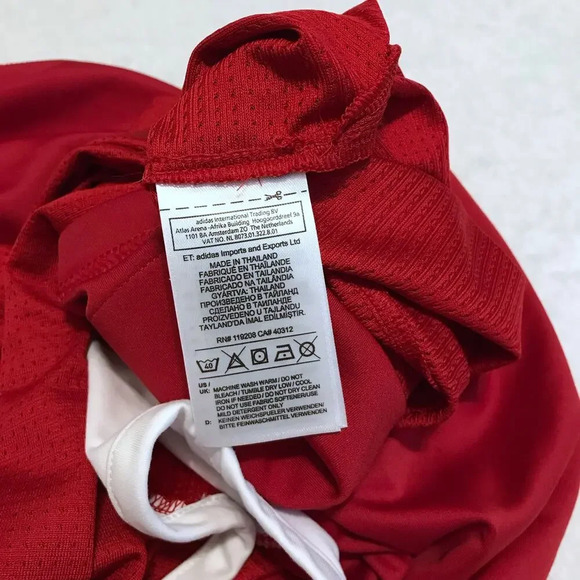 Adidas NWOT Red Generic Team Jersey Men 2XL - Picture 9 of 10